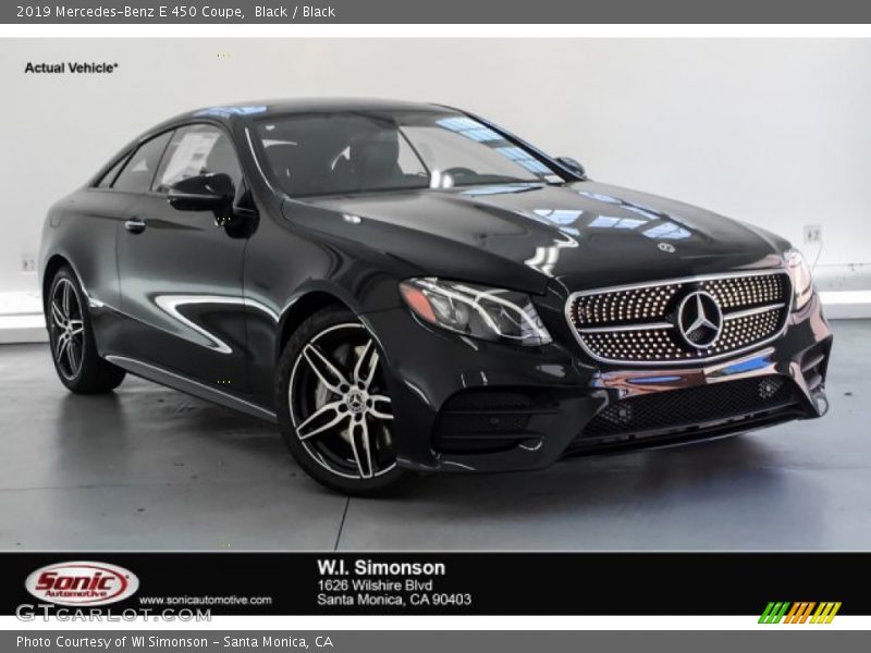 Black / Black 2019 Mercedes-Benz E 450 Coupe