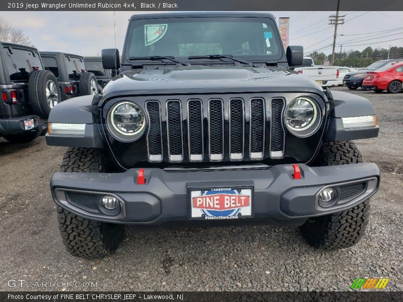 Black / Black 2019 Jeep Wrangler Unlimited Rubicon 4x4