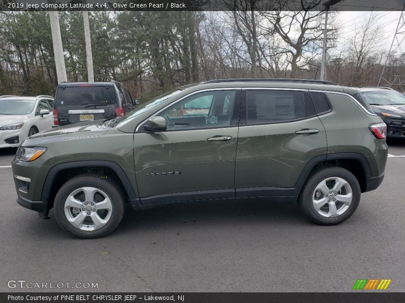 Olive Green Pearl / Black 2019 Jeep Compass Latitude 4x4
