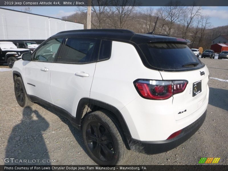 White / Black 2019 Jeep Compass Altitude 4x4