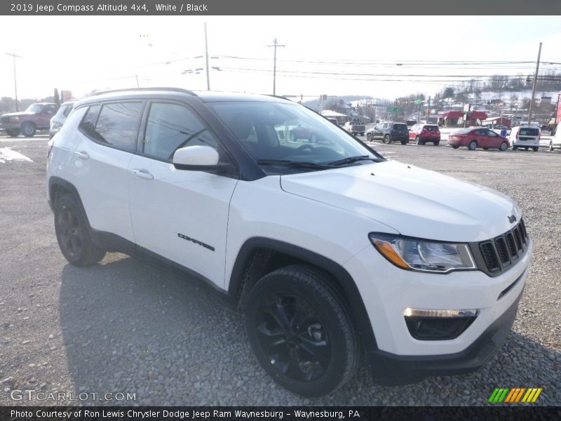 White / Black 2019 Jeep Compass Altitude 4x4