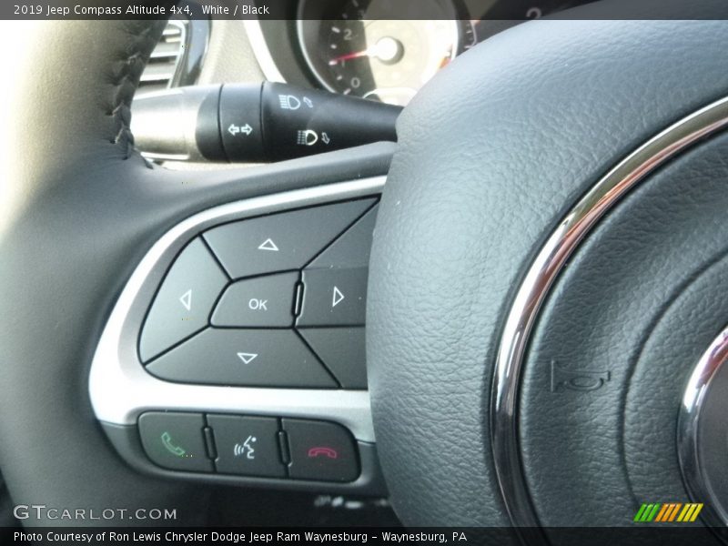 White / Black 2019 Jeep Compass Altitude 4x4