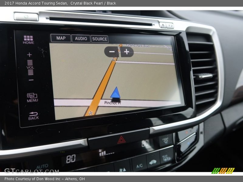 Crystal Black Pearl / Black 2017 Honda Accord Touring Sedan