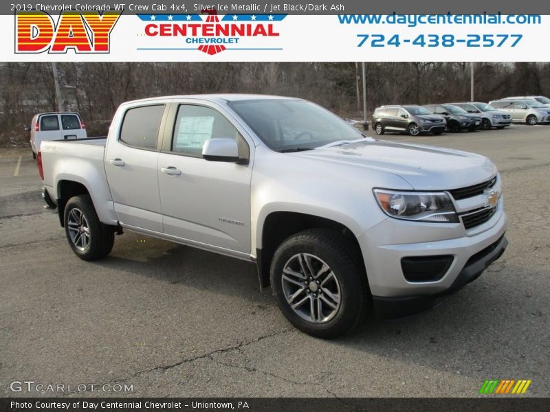Silver Ice Metallic / Jet Black/Dark Ash 2019 Chevrolet Colorado WT Crew Cab 4x4