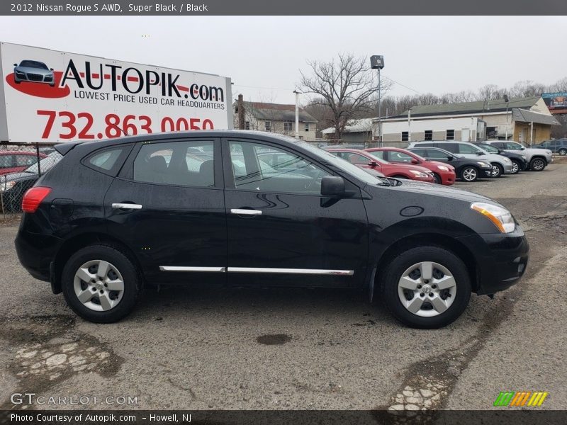 Super Black / Black 2012 Nissan Rogue S AWD