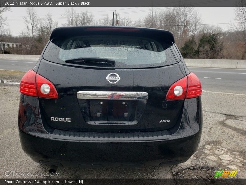 Super Black / Black 2012 Nissan Rogue S AWD