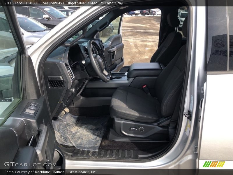Ingot Silver / Medium Earth Gray 2016 Ford F150 XL SuperCrew 4x4