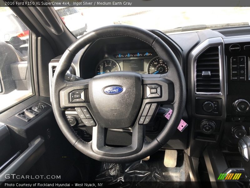 Ingot Silver / Medium Earth Gray 2016 Ford F150 XL SuperCrew 4x4