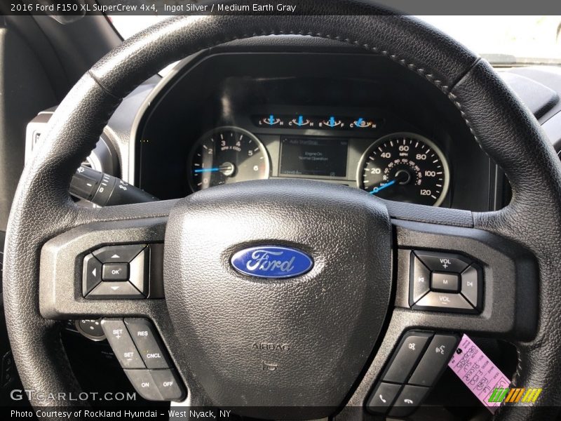 Ingot Silver / Medium Earth Gray 2016 Ford F150 XL SuperCrew 4x4