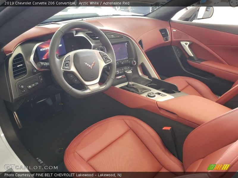 Arctic White / Adrenaline Red 2019 Chevrolet Corvette Z06 Convertible