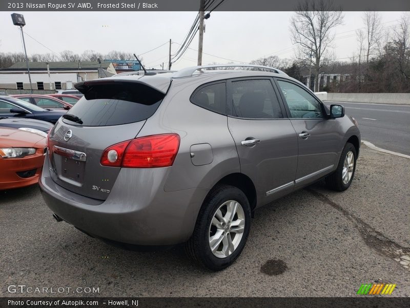 Frosted Steel / Black 2013 Nissan Rogue SV AWD