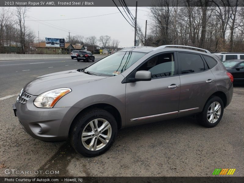 Frosted Steel / Black 2013 Nissan Rogue SV AWD