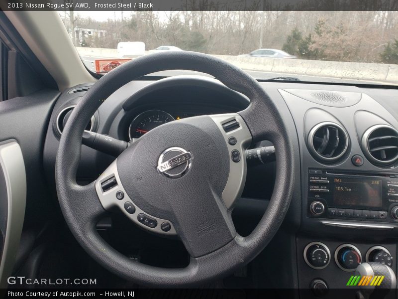 Frosted Steel / Black 2013 Nissan Rogue SV AWD