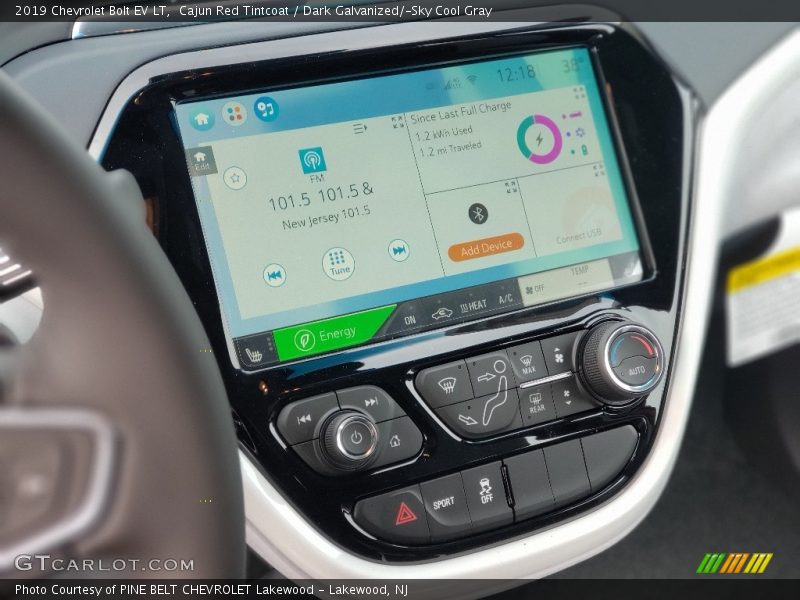 Controls of 2019 Bolt EV LT
