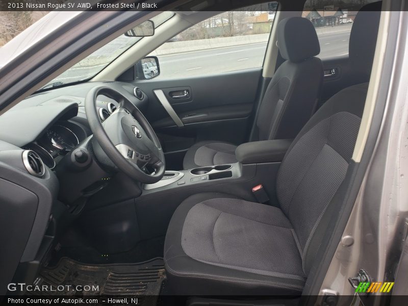 Frosted Steel / Black 2013 Nissan Rogue SV AWD