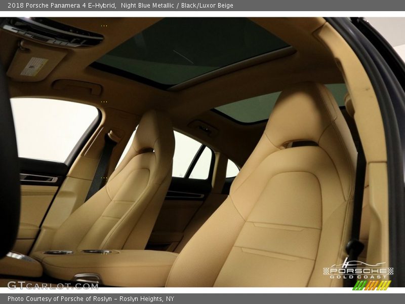 Night Blue Metallic / Black/Luxor Beige 2018 Porsche Panamera 4 E-Hybrid