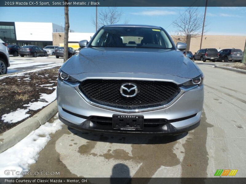 Sonic Silver Metallic / Black 2019 Mazda CX-5 Sport