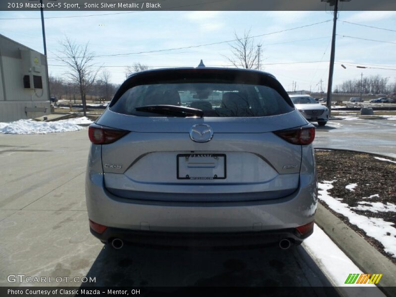 Sonic Silver Metallic / Black 2019 Mazda CX-5 Sport