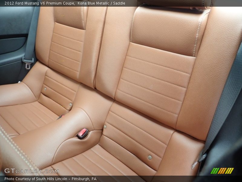 Kona Blue Metallic / Saddle 2012 Ford Mustang V6 Premium Coupe