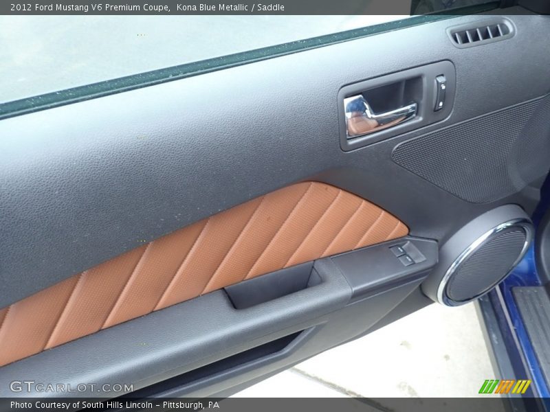 Kona Blue Metallic / Saddle 2012 Ford Mustang V6 Premium Coupe