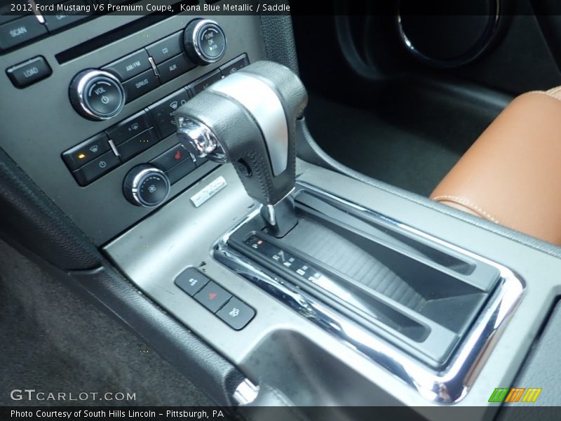 Kona Blue Metallic / Saddle 2012 Ford Mustang V6 Premium Coupe