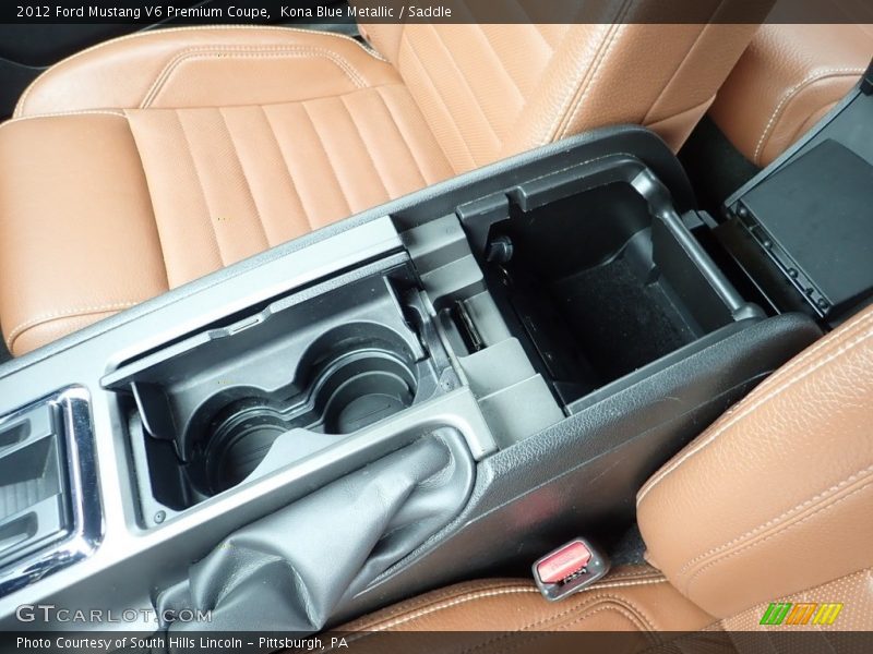 Kona Blue Metallic / Saddle 2012 Ford Mustang V6 Premium Coupe