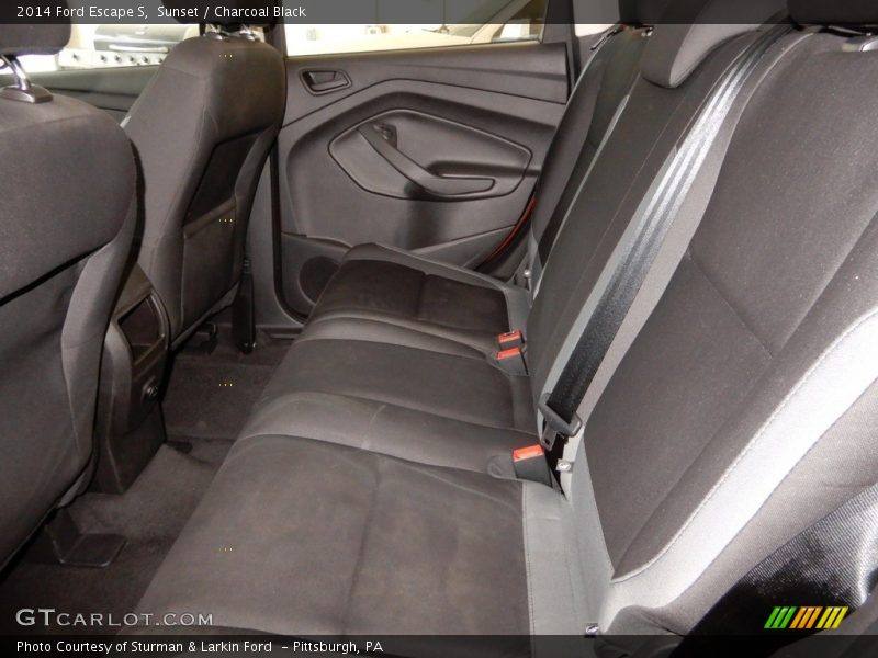 Sunset / Charcoal Black 2014 Ford Escape S