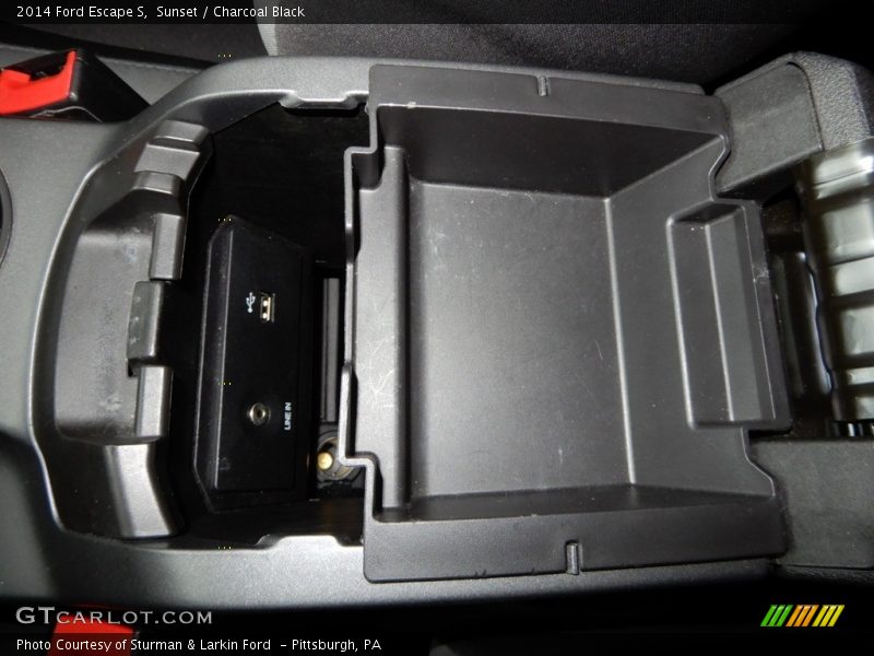 Sunset / Charcoal Black 2014 Ford Escape S