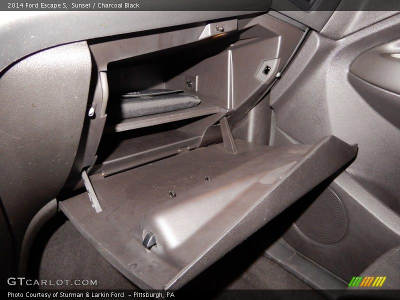 Sunset / Charcoal Black 2014 Ford Escape S