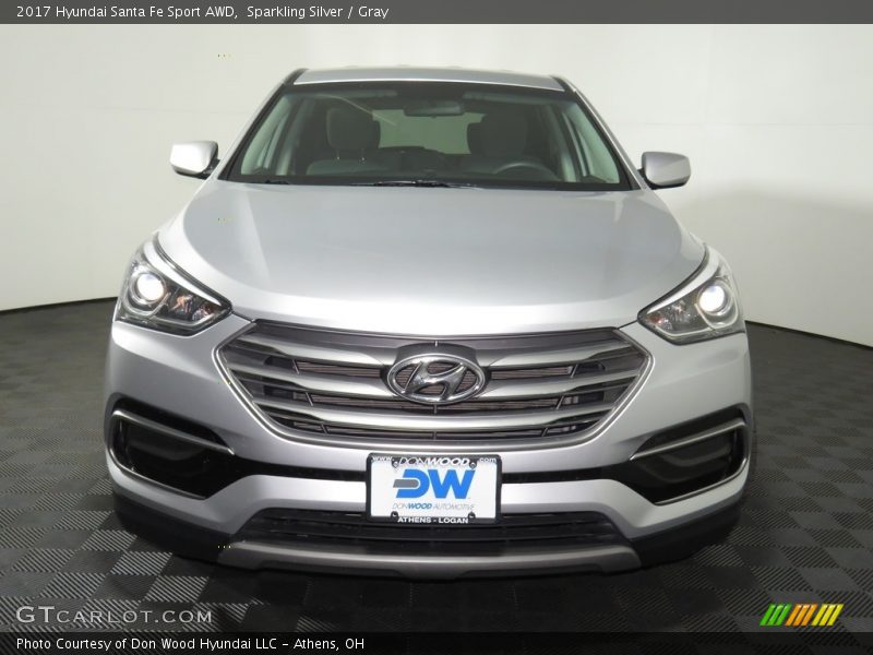Sparkling Silver / Gray 2017 Hyundai Santa Fe Sport AWD