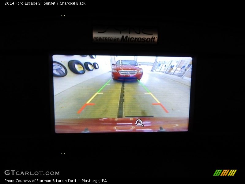 Sunset / Charcoal Black 2014 Ford Escape S