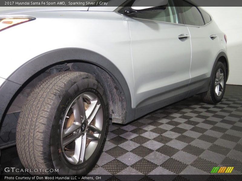 Sparkling Silver / Gray 2017 Hyundai Santa Fe Sport AWD