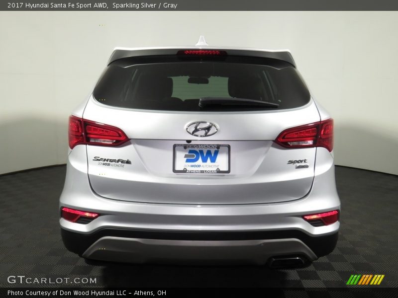 Sparkling Silver / Gray 2017 Hyundai Santa Fe Sport AWD