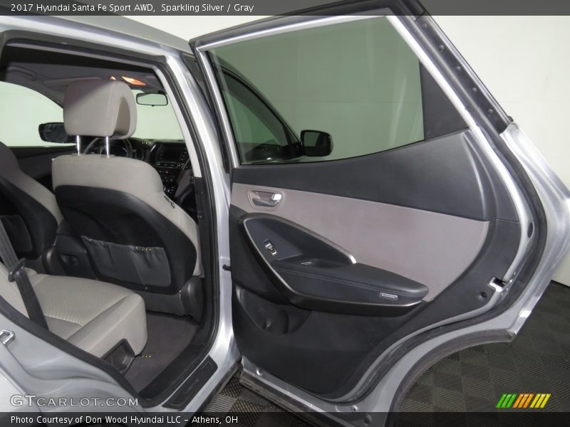 Sparkling Silver / Gray 2017 Hyundai Santa Fe Sport AWD