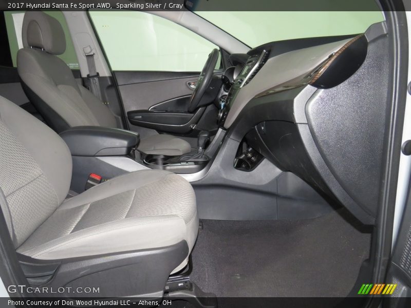 Sparkling Silver / Gray 2017 Hyundai Santa Fe Sport AWD