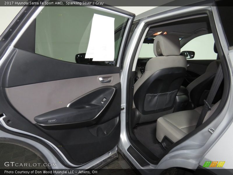 Sparkling Silver / Gray 2017 Hyundai Santa Fe Sport AWD