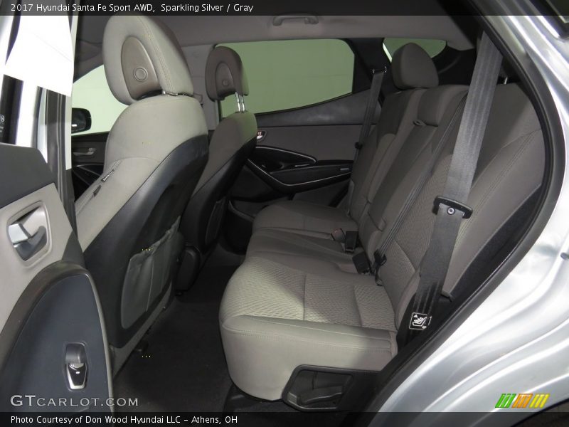 Sparkling Silver / Gray 2017 Hyundai Santa Fe Sport AWD
