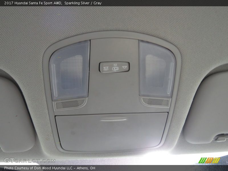 Sparkling Silver / Gray 2017 Hyundai Santa Fe Sport AWD
