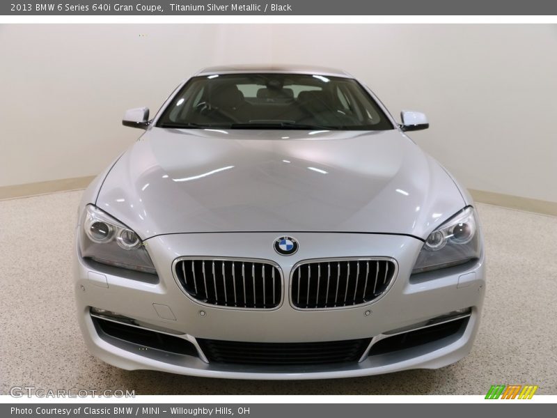 Titanium Silver Metallic / Black 2013 BMW 6 Series 640i Gran Coupe