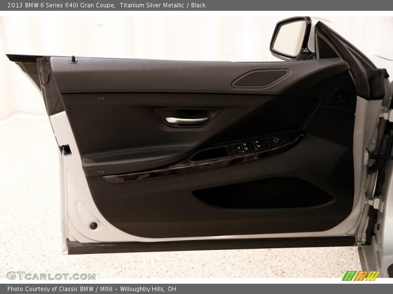 Titanium Silver Metallic / Black 2013 BMW 6 Series 640i Gran Coupe