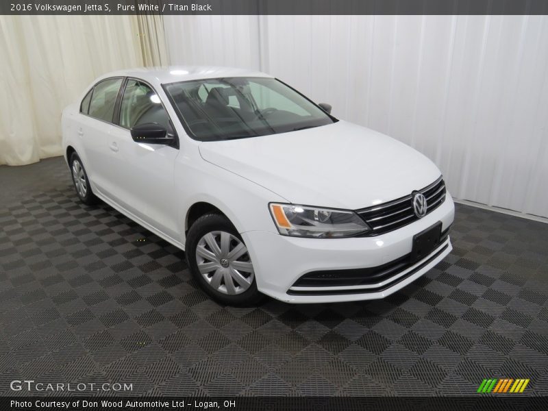 Pure White / Titan Black 2016 Volkswagen Jetta S