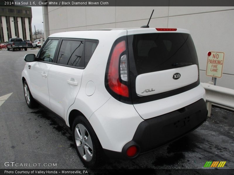 Clear White / Black Diamond Woven Cloth 2014 Kia Soul 1.6