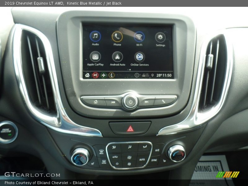 Kinetic Blue Metallic / Jet Black 2019 Chevrolet Equinox LT AWD