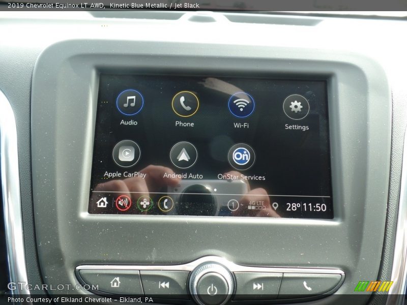 Kinetic Blue Metallic / Jet Black 2019 Chevrolet Equinox LT AWD