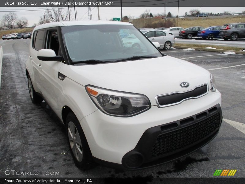 Clear White / Black Diamond Woven Cloth 2014 Kia Soul 1.6