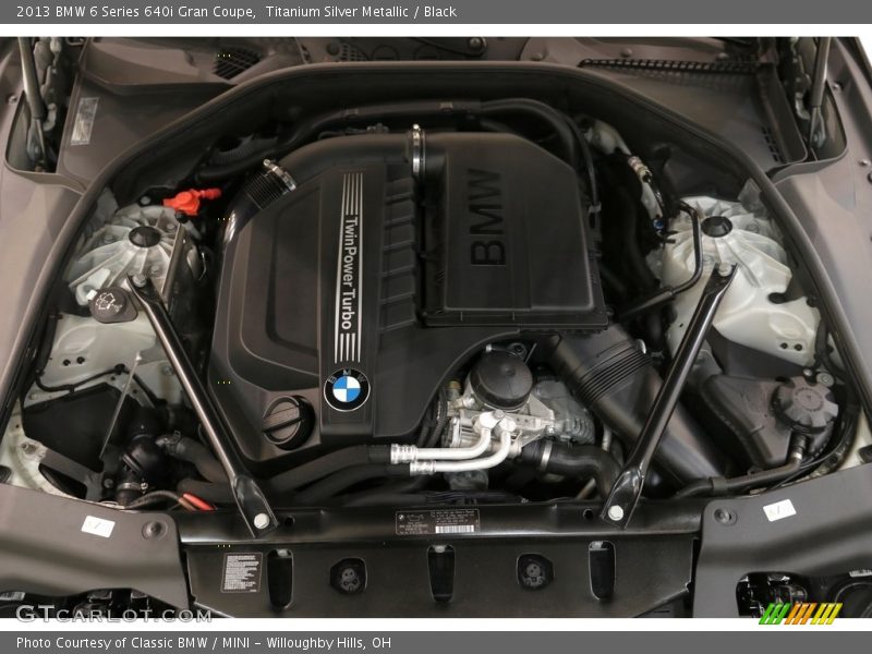 Titanium Silver Metallic / Black 2013 BMW 6 Series 640i Gran Coupe