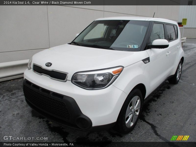 Clear White / Black Diamond Woven Cloth 2014 Kia Soul 1.6