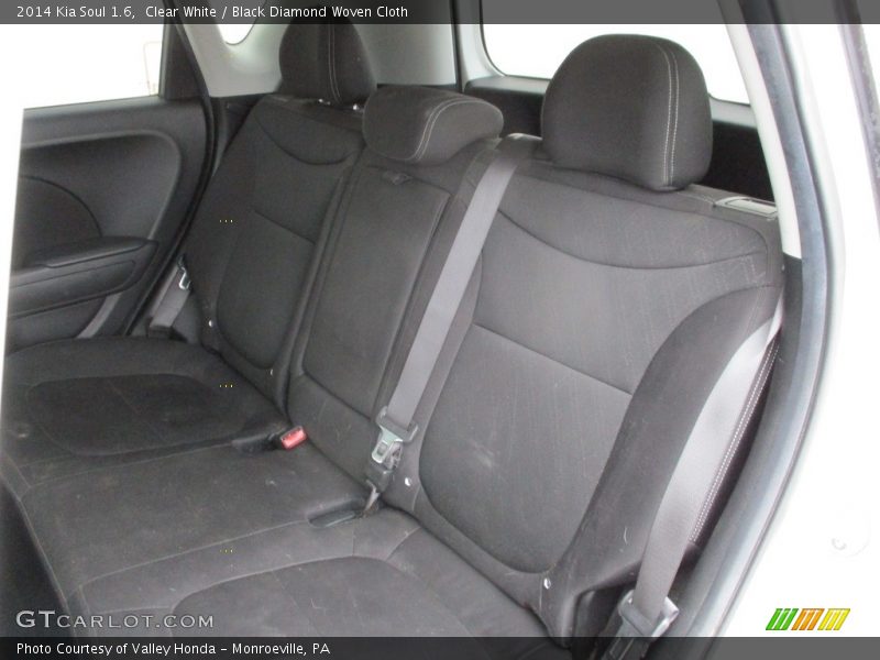 Clear White / Black Diamond Woven Cloth 2014 Kia Soul 1.6