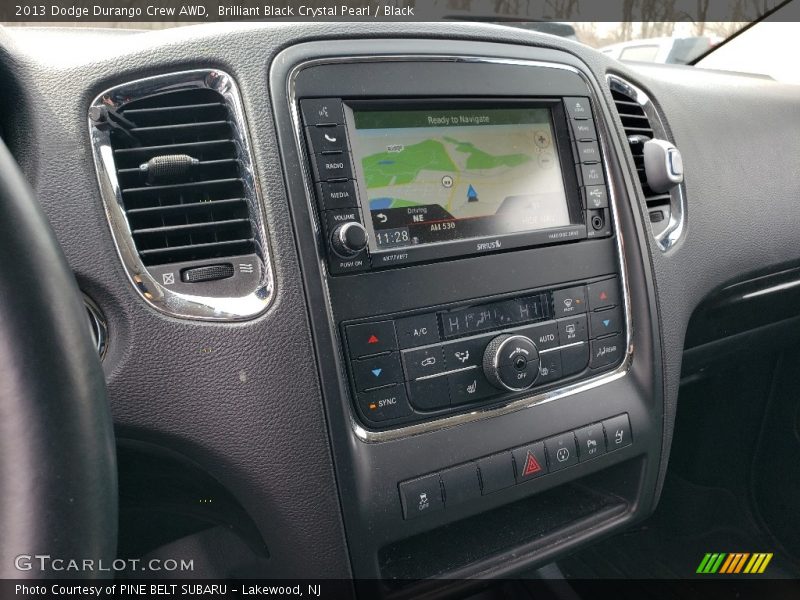 Brilliant Black Crystal Pearl / Black 2013 Dodge Durango Crew AWD