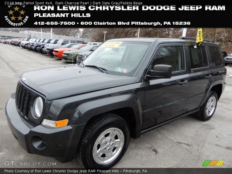 Dark Charcoal Pearl / Dark Slate Gray/Pebble Beige 2010 Jeep Patriot Sport 4x4